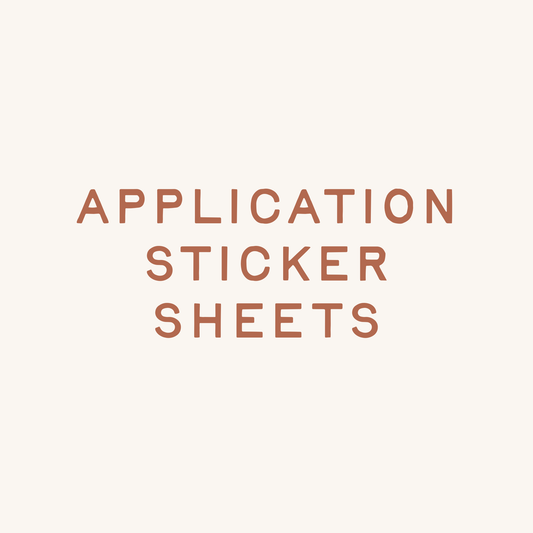 Nail Application Sticker Sheets